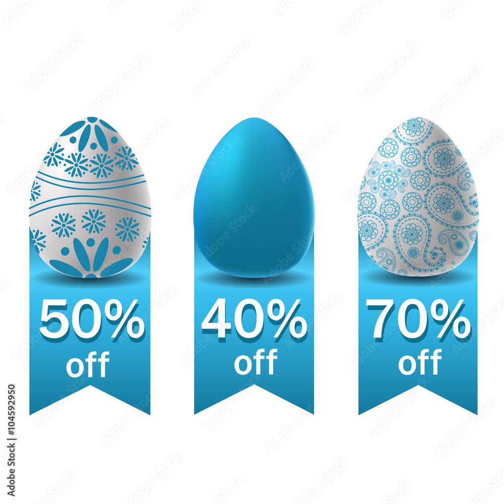 Set of stickers for easter sale. Vector design Set of stickers for easter sale. Vector design