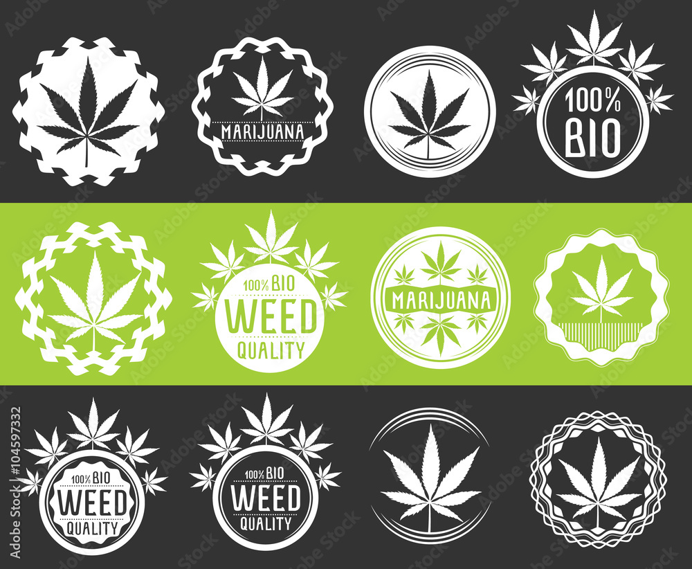 marijuana cannabis leaf symbol texture vector illustration