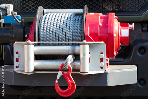 Car winch offroad photo