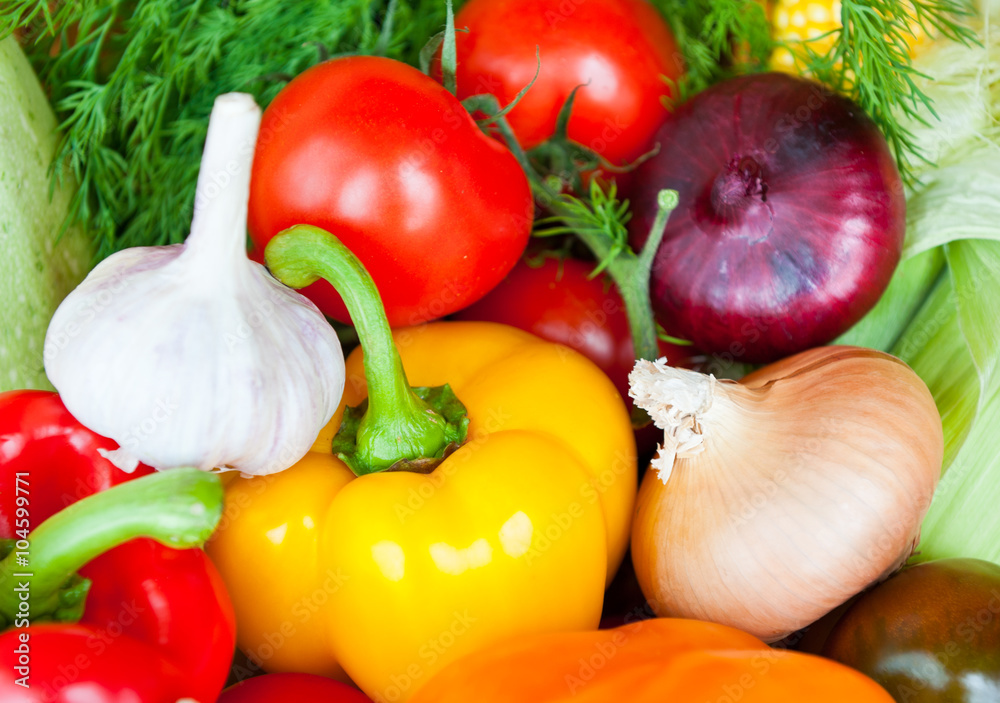 Fresh vegetables, close up