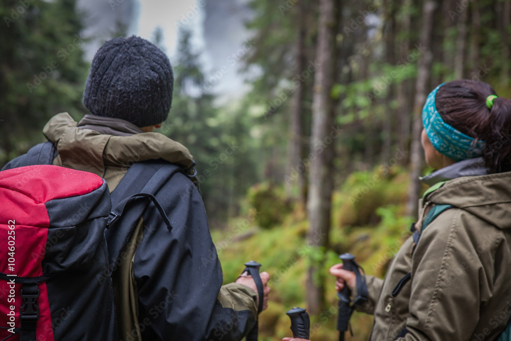 Fototapeta premium active holiday in the mountains alps 