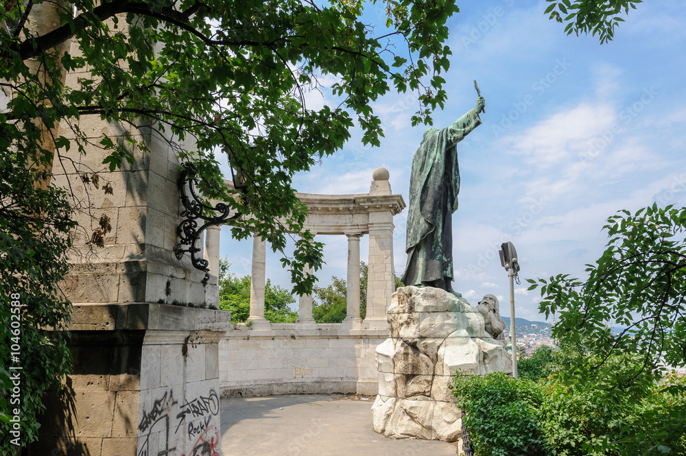 Statue of St. Gerard Sagredo in Budapest Stock Photo | Adobe Stock