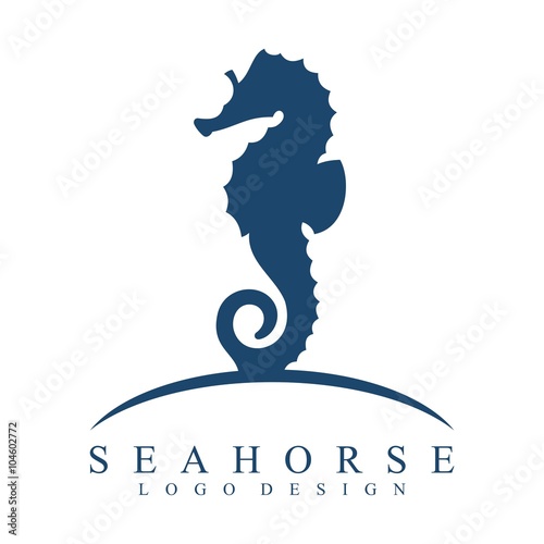 Sea Horses Strong logo Vector