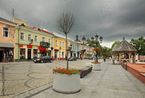 Luczkowski square - Old city market square in Chelm. Poland photo