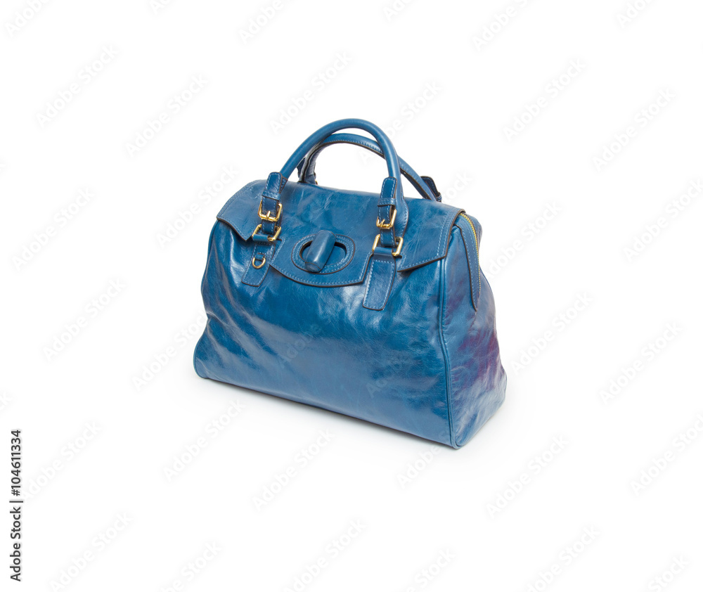 Naklejka premium Nice elegant woman bag isolated on the white