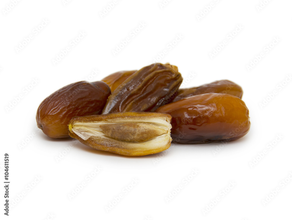 Dates isolated on white background Dates isolated on white background