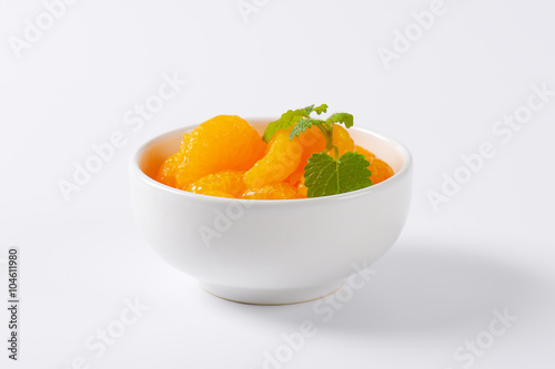 peeled tangerine segments