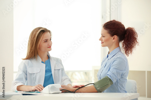 Doctor and patient in office