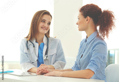 Doctor and patient in office