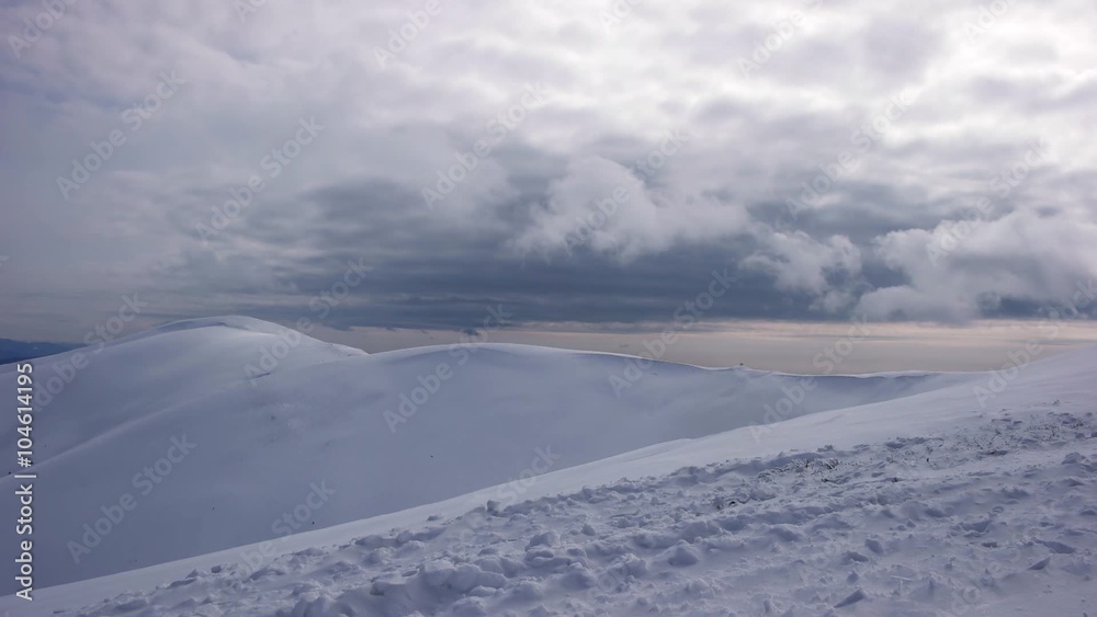 Winter in the Mountains, Cloudscape Timelapse Winter in the Mountains, Cloudscape Timelapse