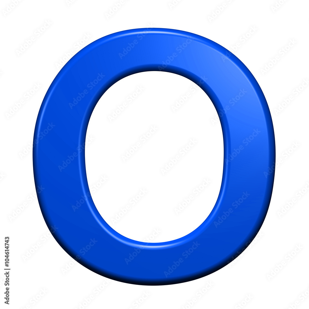 One letter from blue alphabet set, isolated on white. Computer generated 3D photo rendering. One letter from blue alphabet set, isolated on white. Computer generated 3D photo rendering.