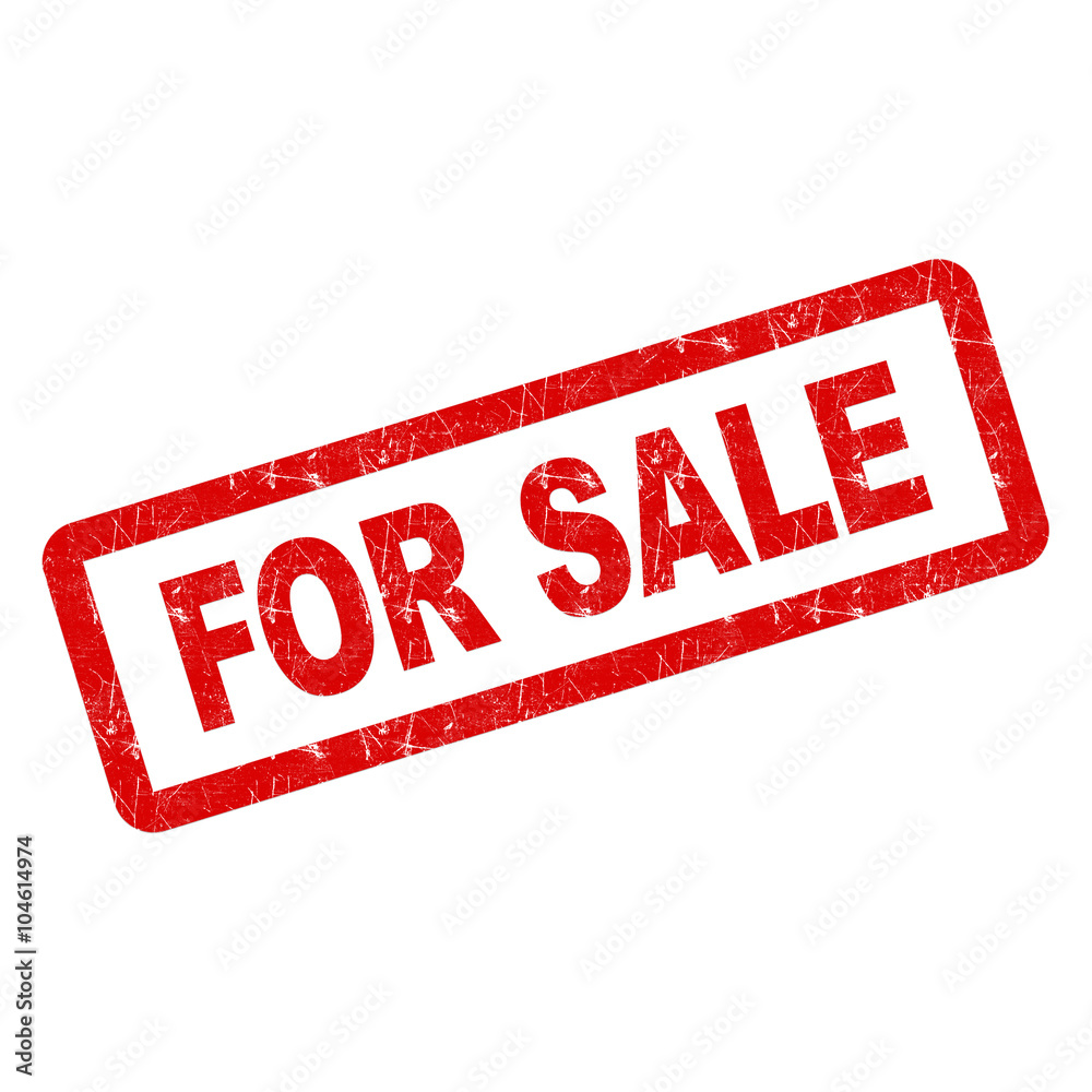 For Sale Stamp Isolated on white background. Stock Illustration | Adobe ...