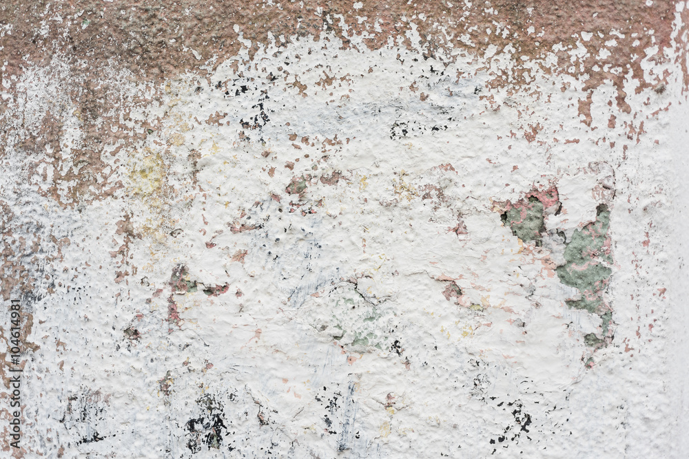 Rough wall with remains of white color paint abstract background texture Rough wall with remains of white color paint abstract background texture