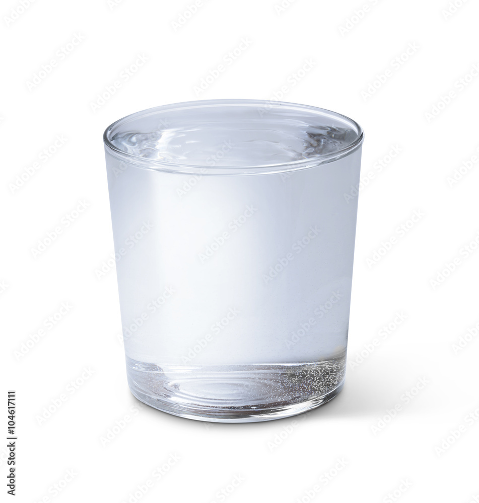 Glass of water isolated on white Glass of water isolated on white