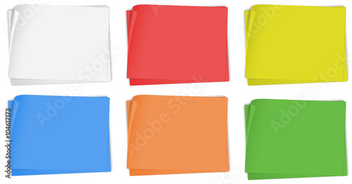 Paper design in six colors