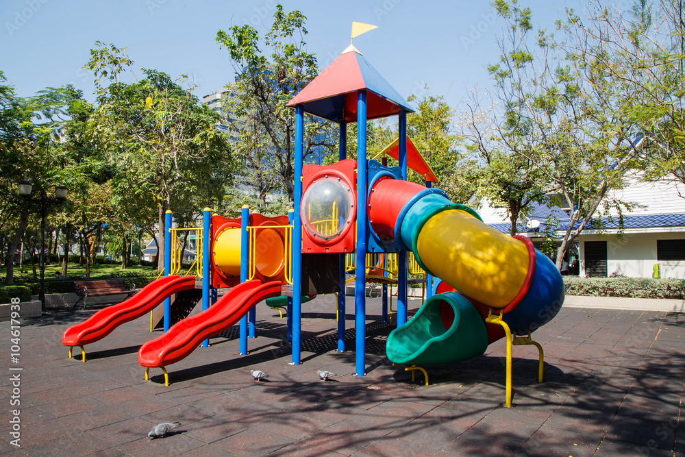 children playground in the park

