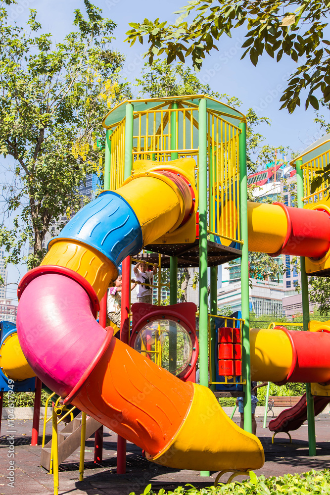 children playground in the park
