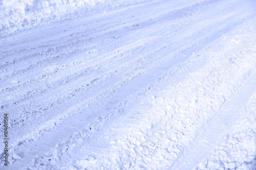 Snowy road background