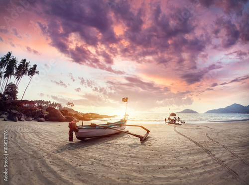 Canvastavla Beautiful Sunset at Goa beach