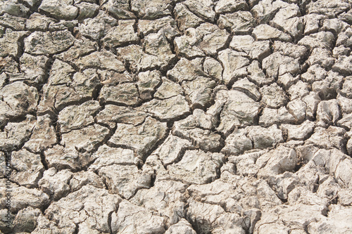 Closeup of dry soil.