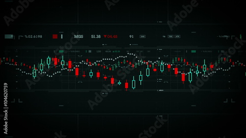 Financial Data Dolly - Financial data developing over time. Available in multiple colors. Loops seamlessly.