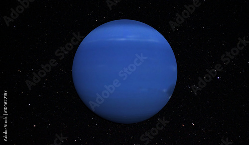 Planet Neptune On Outer Space photo