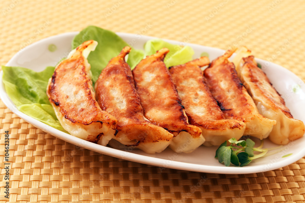 おいしそうな焼き餃子