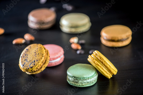 colorful macaroons