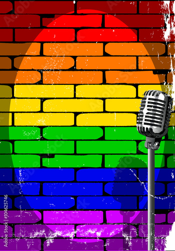 Rainbow Musical Event Poster Grunge