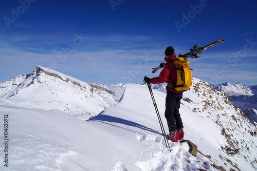 Mit Ski am Gipfel 