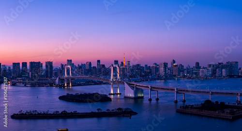 Photography レインボーブリッジと東京タワー