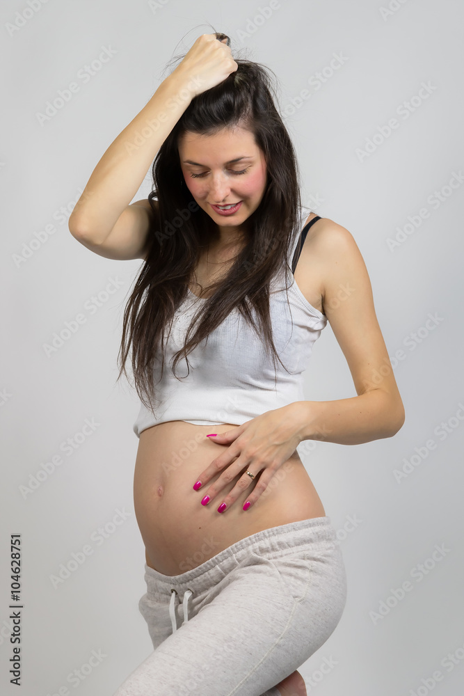 young pregnant woman young pregnant woman