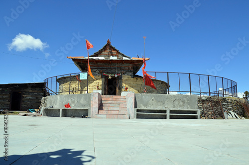 Shrai Koti Durga Mata Temple on the top of Daranghati peak is a heavenly place, Rampur Bhushar, Shimla, Himachal, India, Asia. photo
