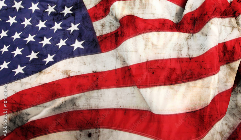 Fototapeta premium american flag on the background