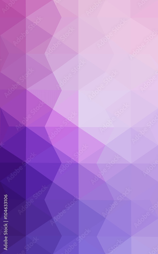 Multicolor purple, pink polygonal design pattern, which consist of triangles and gradient in origami style. Multicolor purple, pink polygonal design pattern, which consist of triangles and gradient in origami style.