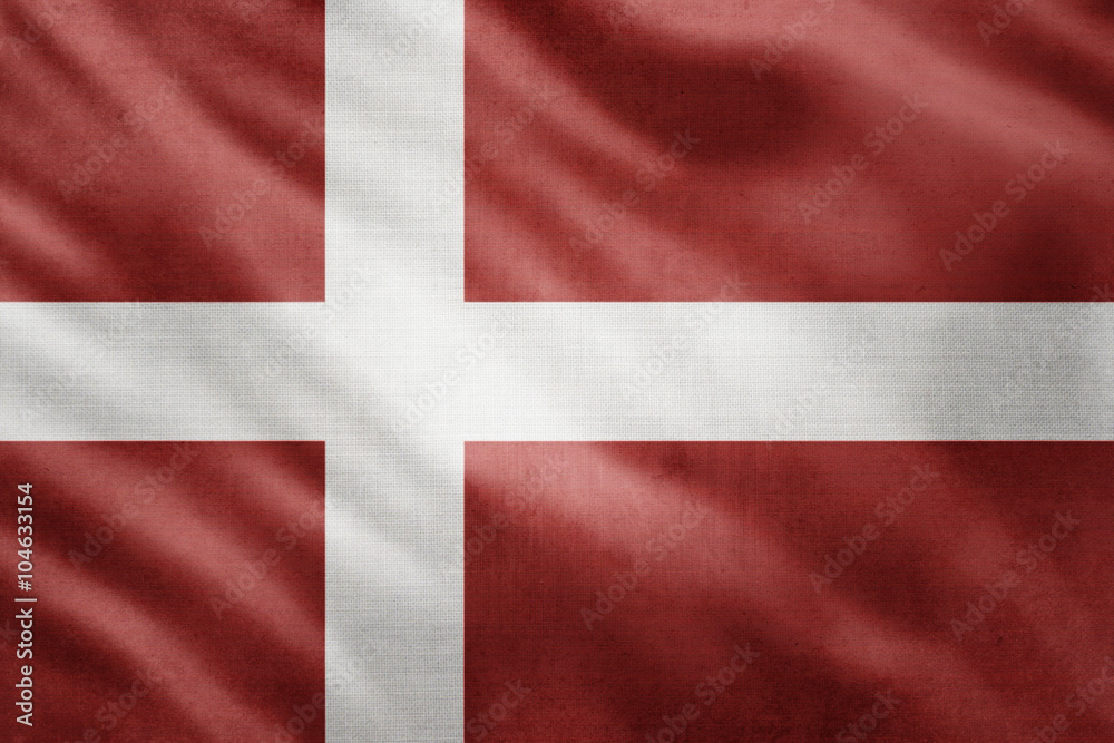 Fototapeta premium Drapeau Danemark