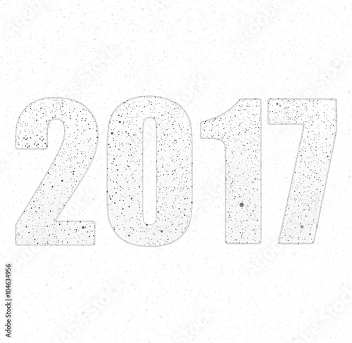 2017 in the style of the ashes. Eps 10.