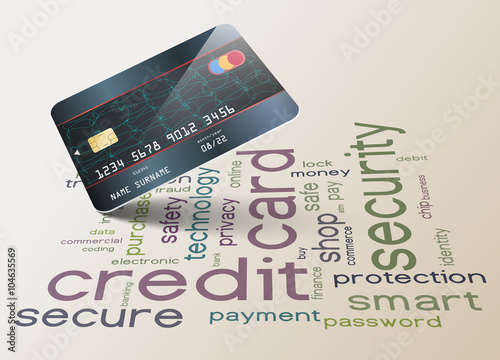 Credit card and security concept