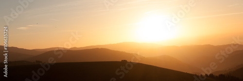 Sonnenuntergang mit dem Hofsgrunder Ausblick