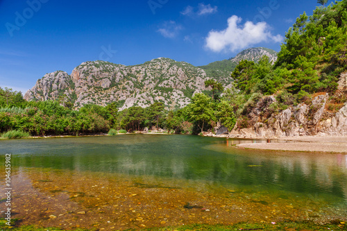 Ruins of ancient greek and roman ancient city of Olympos near Antalya Turkey