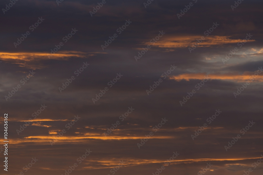 Fototapeta premium sunset sky dramatic background, colorful twilight sky