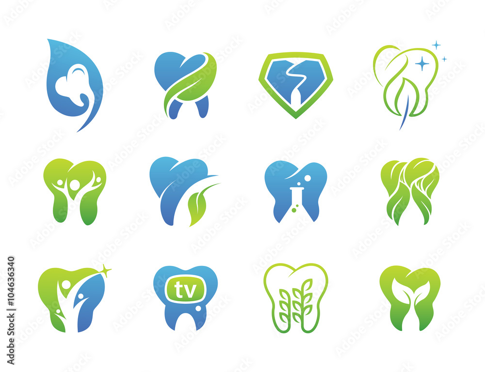 Fotografie 12 Fresh Dental Logo Collection