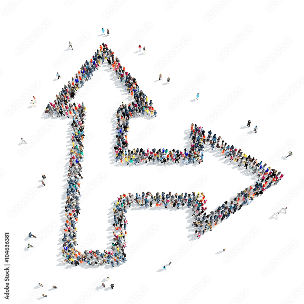 group people shape arrow icon group people shape arrow icon