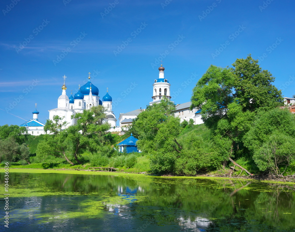 Orthodoxy monastery at Bogolyubovo in summer day. Russia