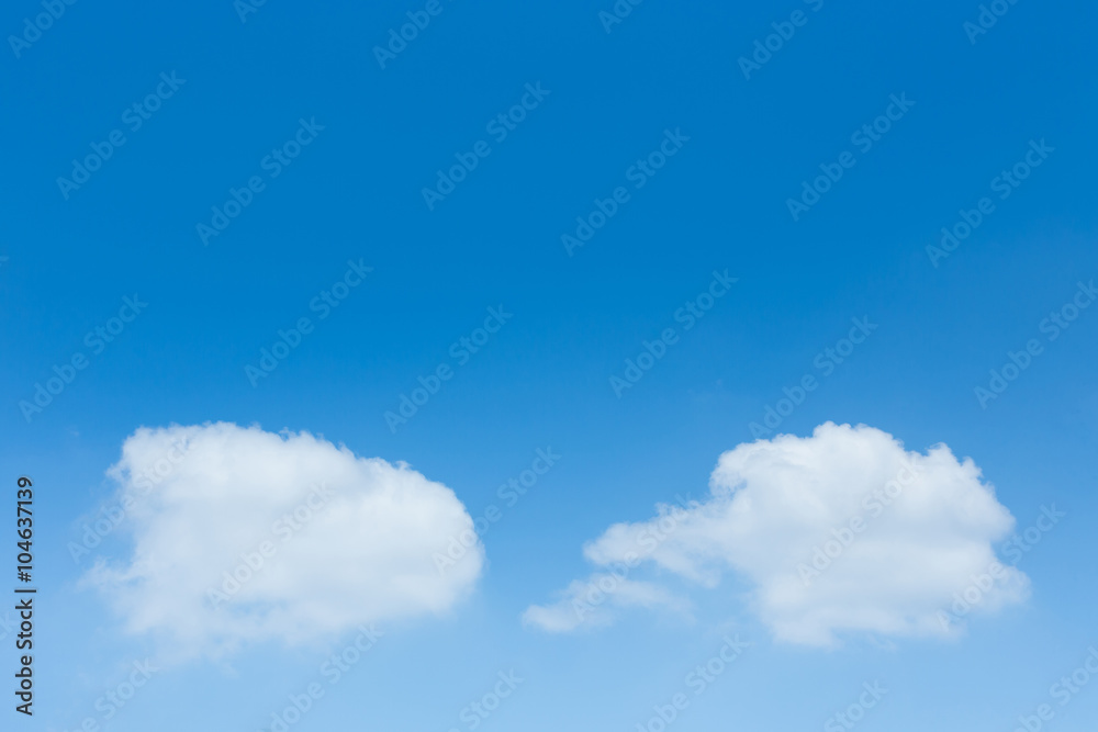 Fototapeta premium white cloud on clear blue sky background