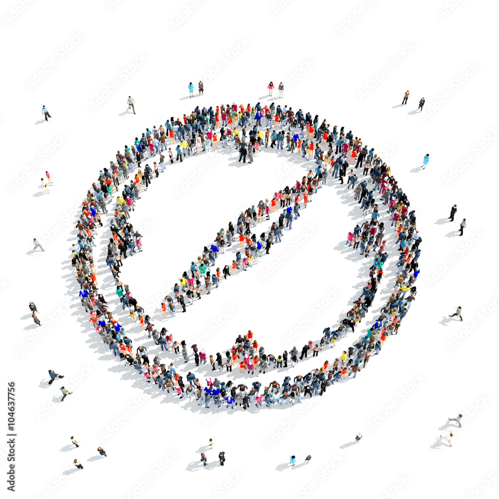 people  shape compass icon