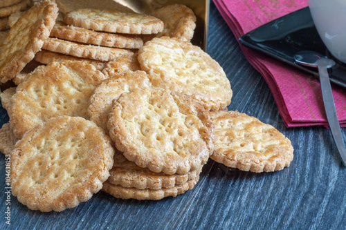 Quadro su tela Encas avec gateaux secs, galettes bretonnes