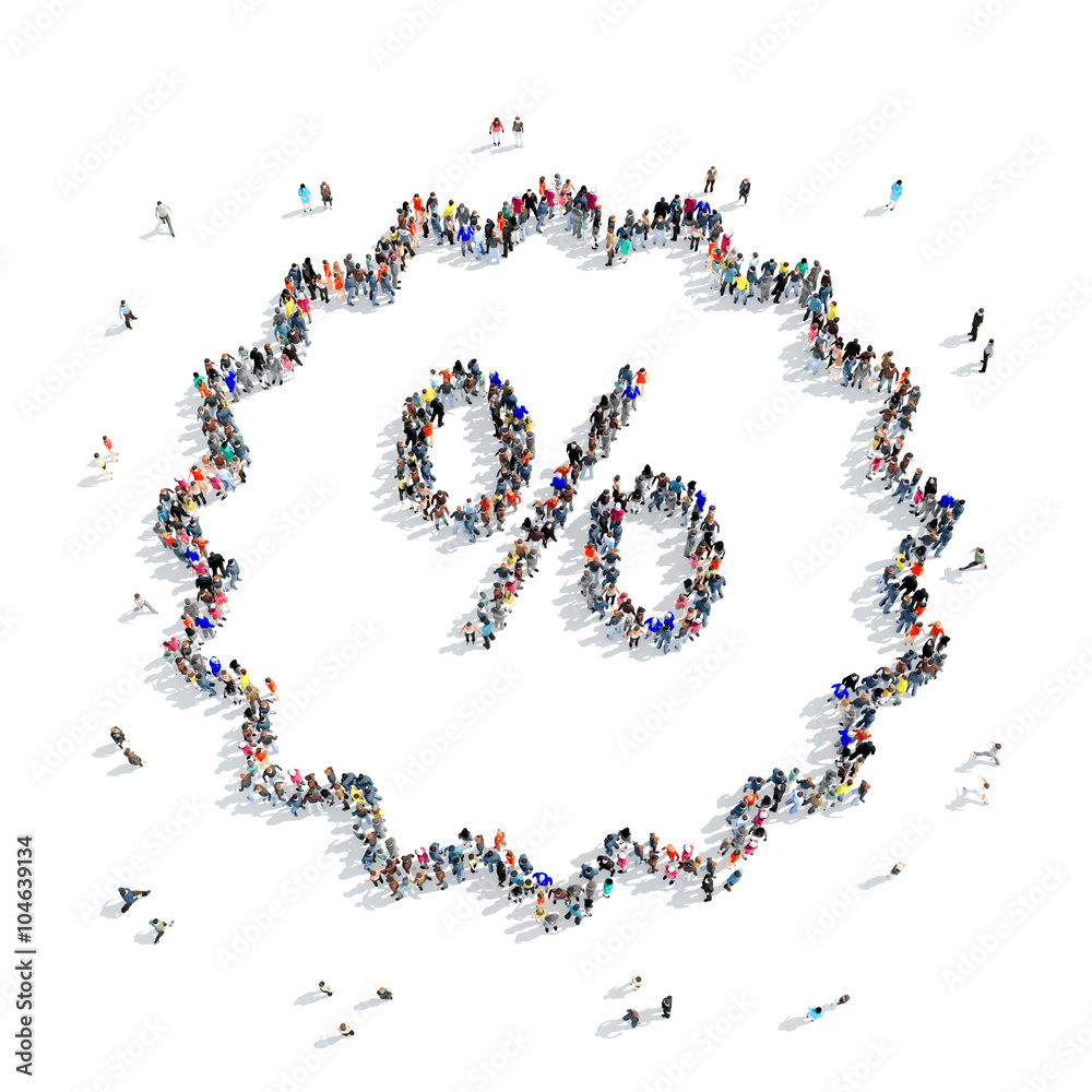 people print interest sale icon people print interest sale icon