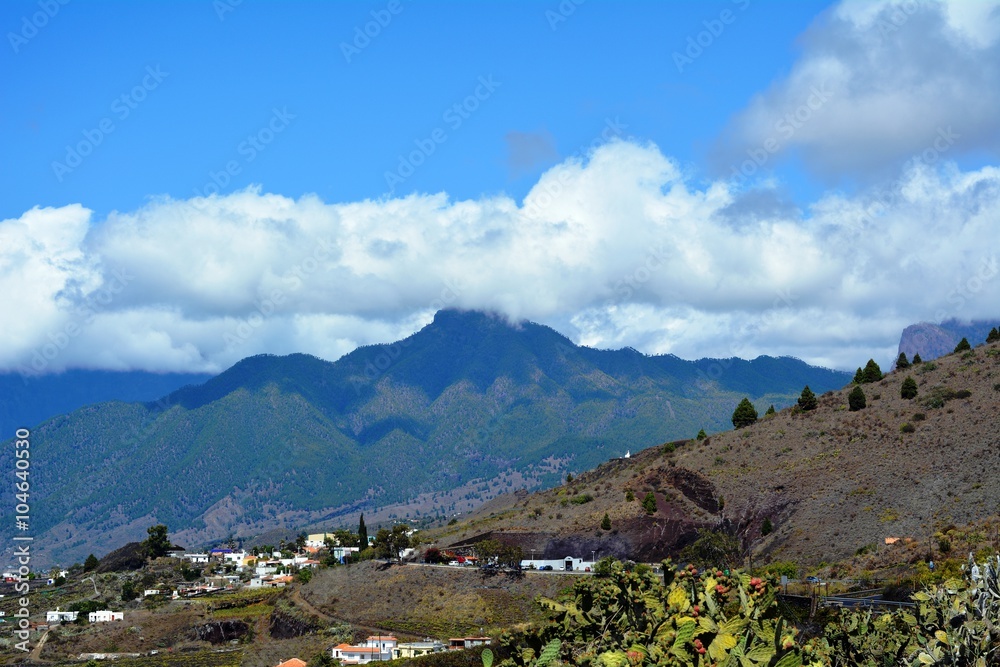 Landscape from La Palma mountains.Canary Island. Spain.