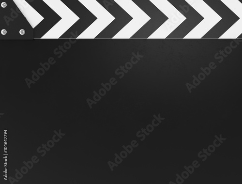 Tableau sur toile empty clapper movie with scuffed.
